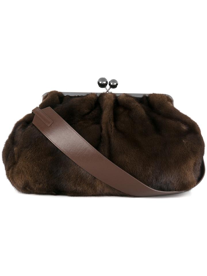 Max Mara Oversized Shoulder Bag - Brown