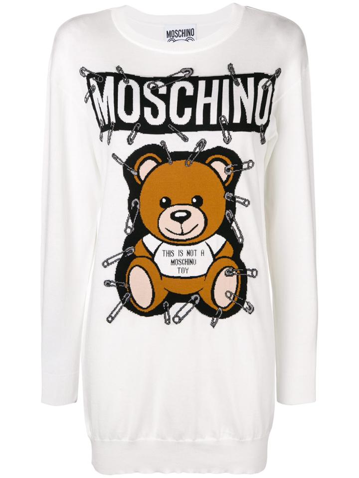 Moschino Toy Bear Dress - White