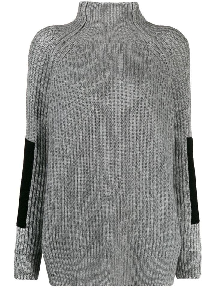 Be Blumarine Roll Neck Jumper - Grey