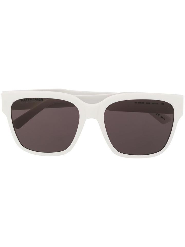 Balenciaga Eyewear Square Frame Sunglasses - White
