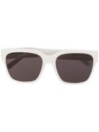 Balenciaga Eyewear Square Frame Sunglasses - White