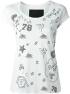 Philipp Plein Rock Plein T-shirt, Women's, Size: M, White, Cotton