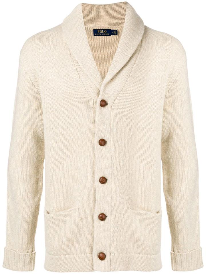 Polo Ralph Lauren Chunky Knitted Cardigan - Nude & Neutrals