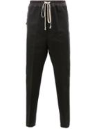 Rick Owens Tapered Drawstring Trousers - Black