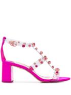 Sophia Webster Diamond Stud Sandals - Pink