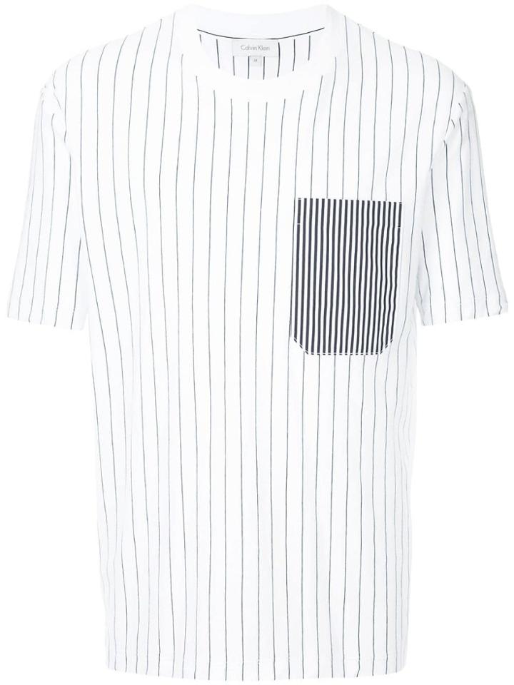 Ck Calvin Klein Honest Stripe Jersey T-shirt - White