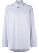 Jil Sander - Clara Striped Shirt - Women - Cotton - 40, Blue, Cotton