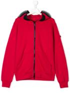 Ai Riders On The Storm Kids Zipped Hoodie - Pink & Purple