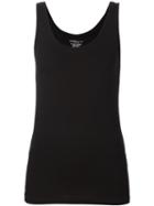 Majestic Filatures Scoop Neck Vest, Women's, Size: 2, Black, Viscose/spandex/elastane