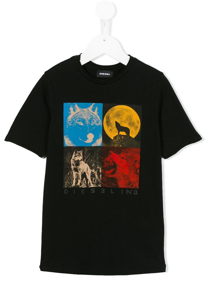 Diesel Kids Trigg T-shirt, Boy's, Size: 10 Yrs, Black