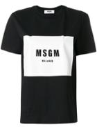 Msgm - Branded T-shirt - Women - Cotton - S, Black, Cotton