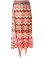 Missoni Zig Zag Knit Skirt, Women's, Polyester/spandex/elastane/viscose/nylon