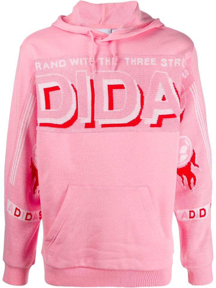 Adidas Real Scarf Relaxed-fit Hoodie - Pink
