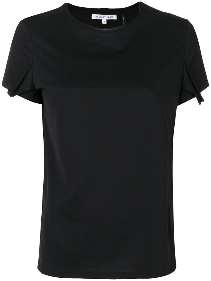 Helmut Lang Draped Detail T-shirt - Black