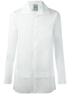 D.gnak High Neck Shirt, Men's, Size: 52, White, Cotton