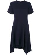 Proenza Schouler Short-sleeved Asymmetrical Dress - Blue