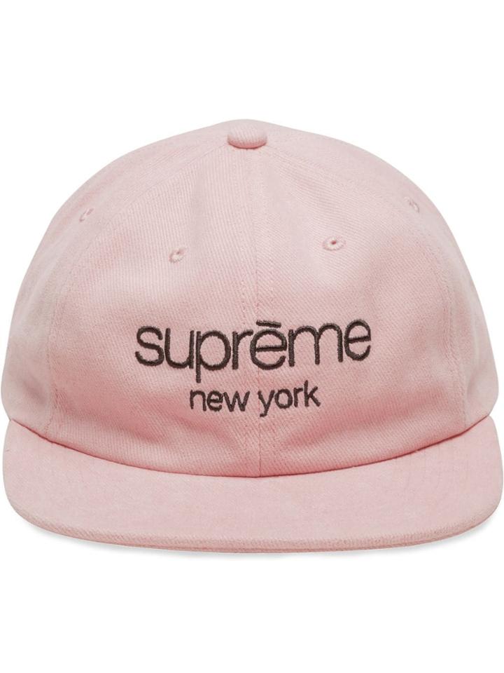 Supreme Classic Logo 6-panel 'ss18' Cap - Pink