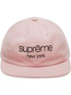 Supreme Classic Logo 6-panel 'ss18' Cap - Pink