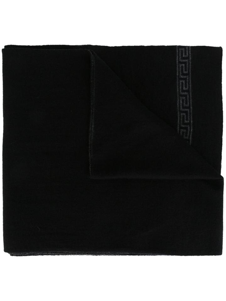 Versace Medusa Greca Scarf - Black