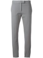 Joseph Cropped Classic Trousers, Women's, Size: 36, Grey, Cotton/elastodiene/viscose/polyester
