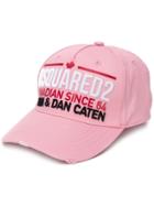 Dsquared2 Embroidered Logo Baseball Cap - Pink