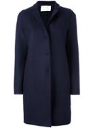 Harris Wharf London Single Breasted Coat, Women's, Size: 44, Blue, Virgin Wool