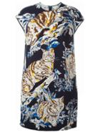 Stella Mccartney Cat Print Tunic Dress, Women's, Size: 42, Viscose/spandex/elastane