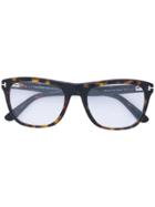 Tom Ford Eyewear Rectangle Tortoiseshell Glasses - Brown