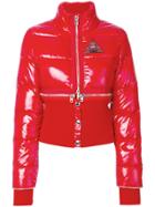 Givenchy Zipper Trim Convertable Puffer Jacket - Red