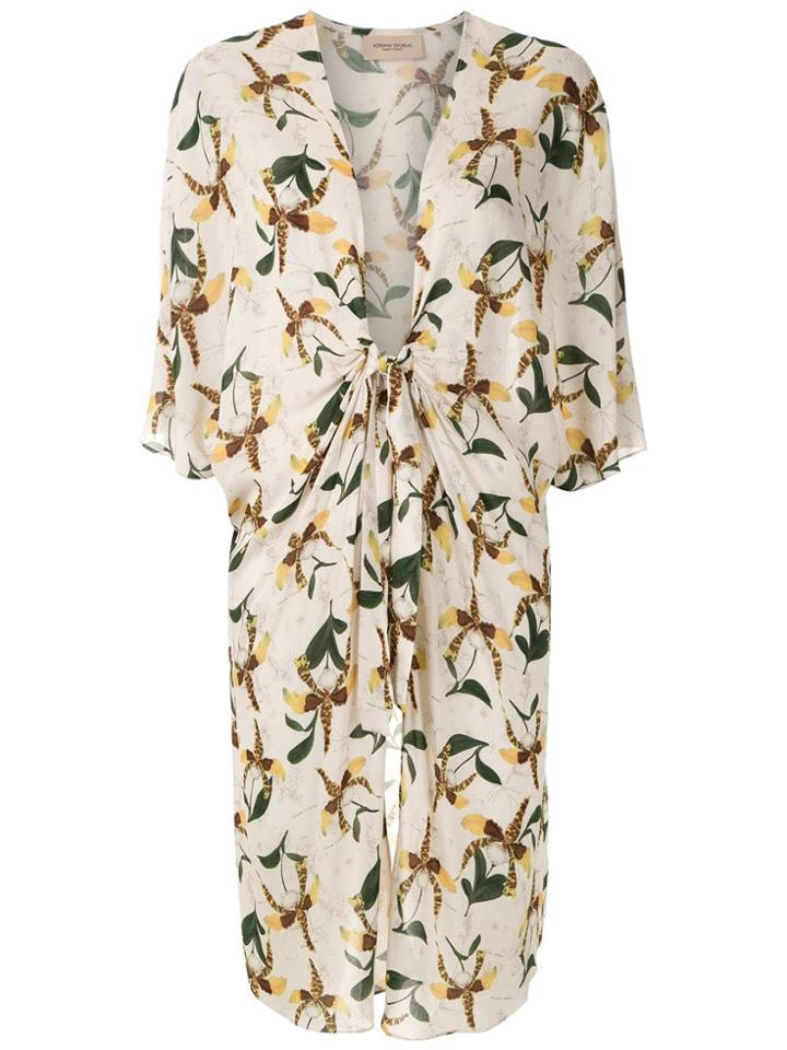 Adriana Degreas Printed Short Kaftan - Multicolour