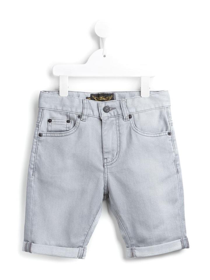 Finger In The Nose Denim Shorts, Toddler Boy's, Size: 2 Yrs, Grey
