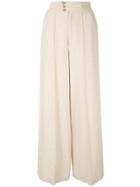 Muller Of Yoshiokubo High Waisted Tuck Trousers - Brown