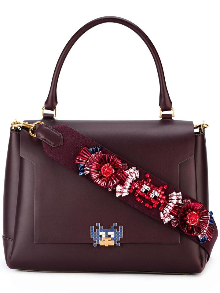 Anya Hindmarch Arcade Motif Embellished Tote, Women's, Red