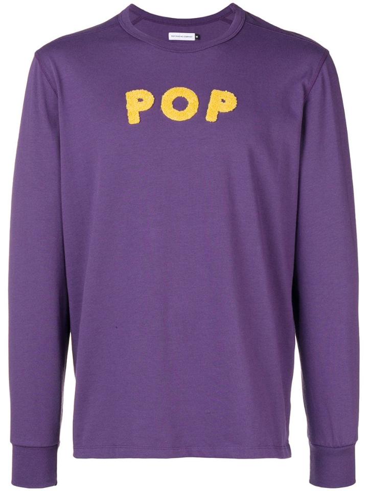 Pop Trading International Logo Patch Sweatshirt - Purple