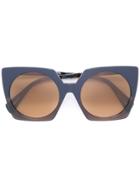 Yohji Yamamoto Oversized Sunglasses - Blue