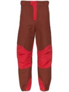 Boramy Viguier Contrasting Panels Wide-leg Trousers - Red