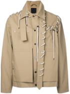 Craig Green - Lace Detail Jacket - Men - Cotton - S, Nude/neutrals, Cotton