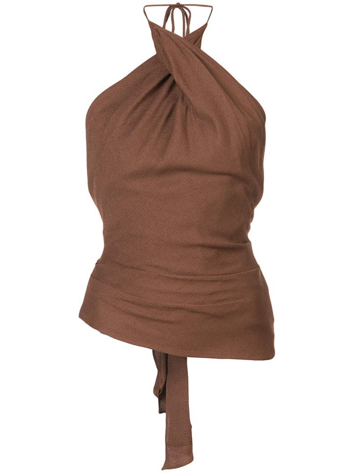 Jacquemus Halterneck Top - Brown