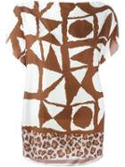 Pierre-louis Mascia Mixed-print Blouse