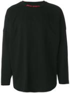 Palm Angels Long Sleeved Logo Sweatshirt - Black