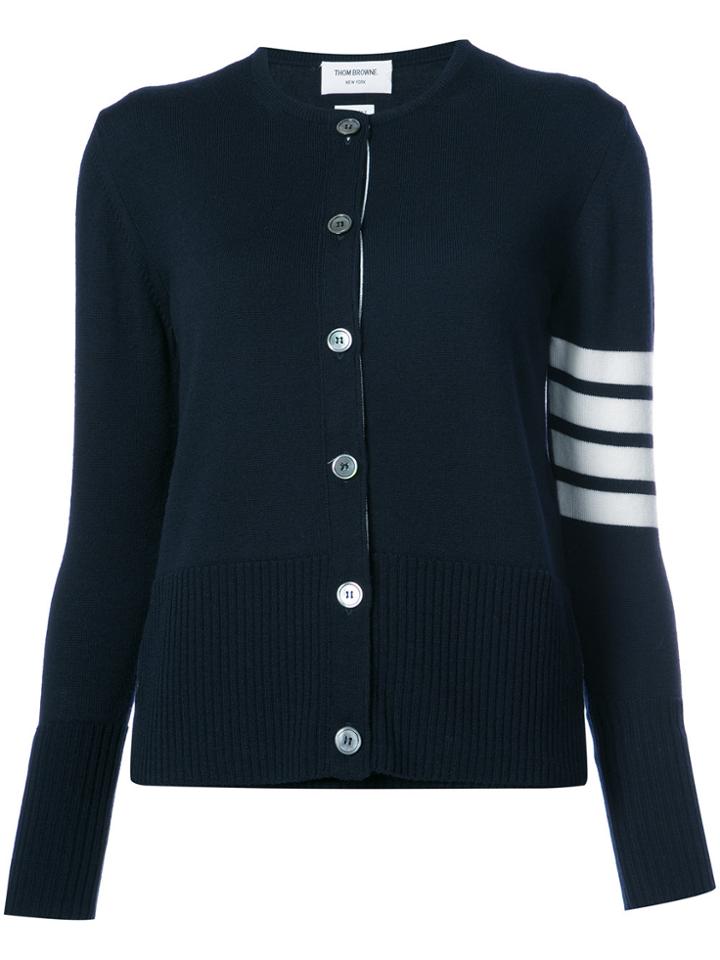 Thom Browne 2-in-1 Twin Set In Navy Fine Merino Wool - Blue