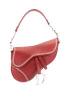 Christian Dior Pre-owned Saddle Shoulder Bag - Red