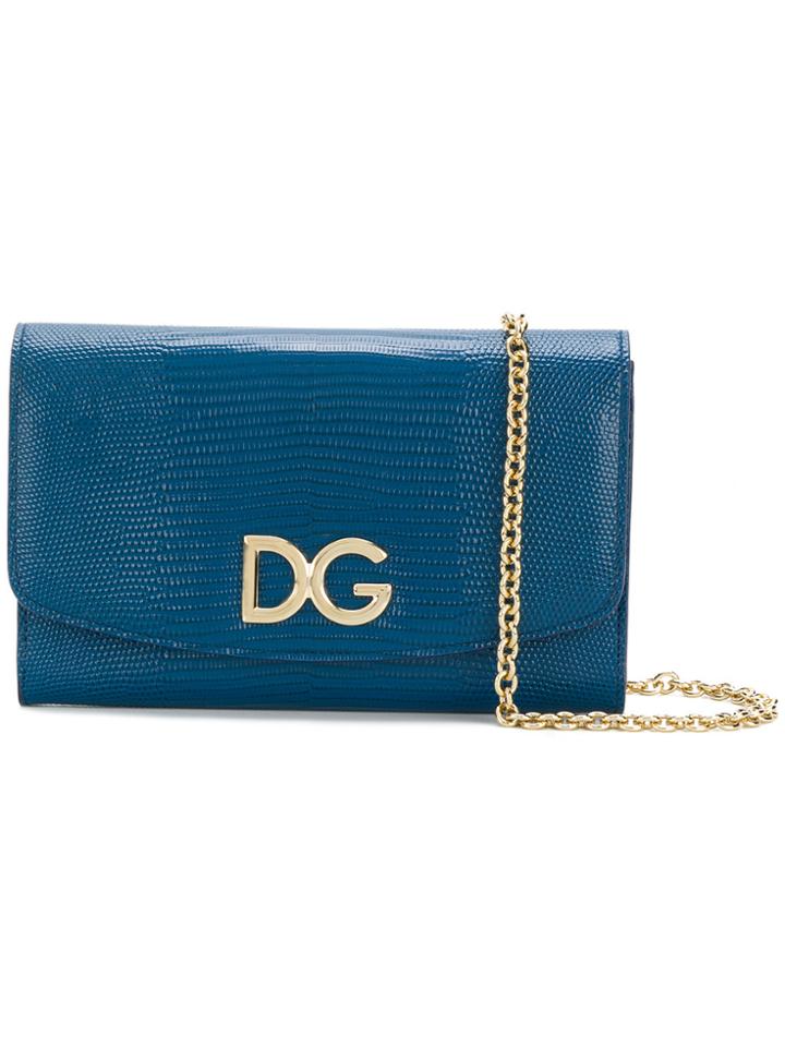 Dolce & Gabbana Crossbody Wallet Bag - Blue