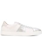Santoni Contrast Panel Lo-top Sneakers