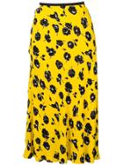 Dvf Diane Von Furstenberg Mae Floral Print Skirt - Yellow