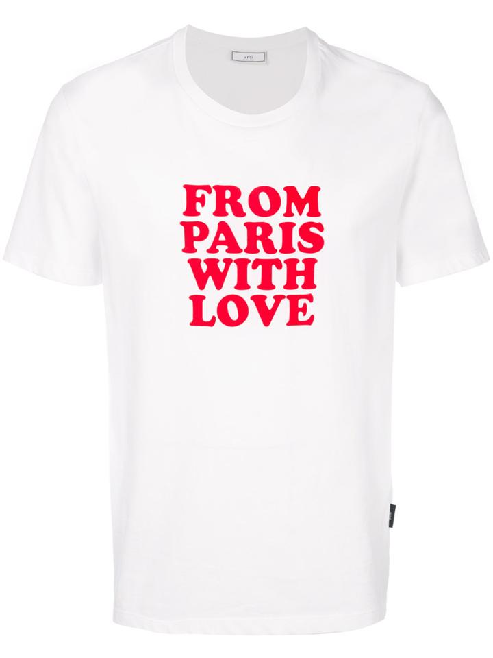 Ami Alexandre Mattiussi From Paris With Love T-shirt - White