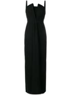 Emporio Armani Gown With Stiff Lined Bodice - Black