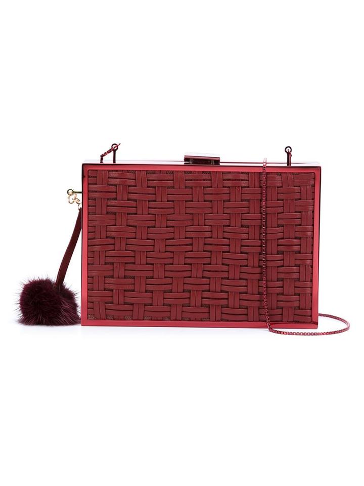 Monique Lhuillier Woven Clutch