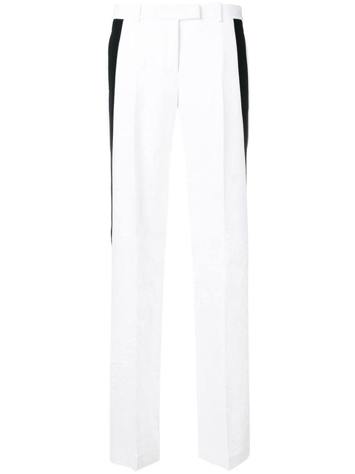 Michael Kors Collection Side Stripe Trousers - White
