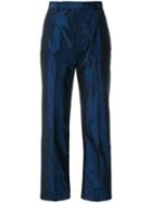 Yves Saint Laurent Pre-owned Straight-leg Trousers - Blue
